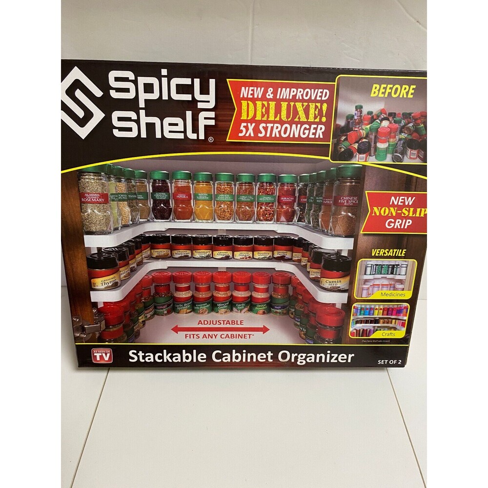 Spicy Shelves Storage Shelves for Most Cabinets As Seen on TV Organizer Kitchen